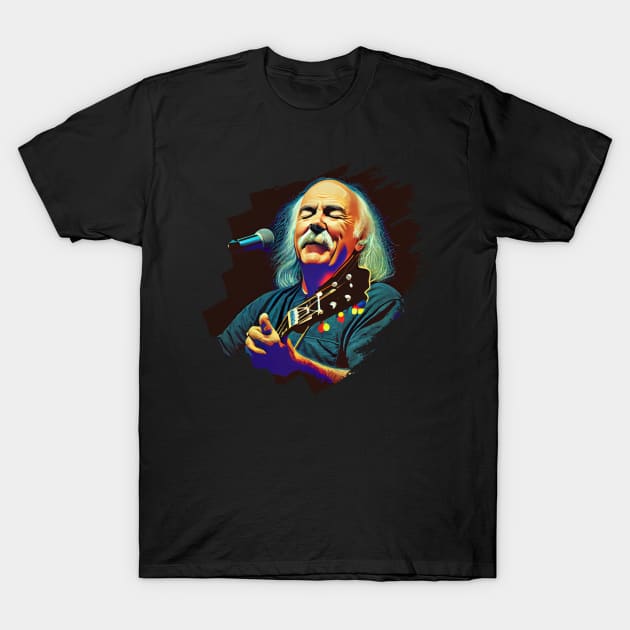 David Crosby T-Shirt by Pixy Official